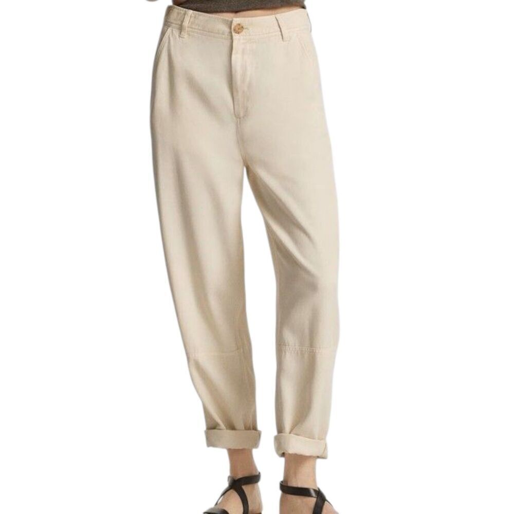 Everlane Beige The Tencel Relaxed Chino Pant Tapered Butter Soft 2
